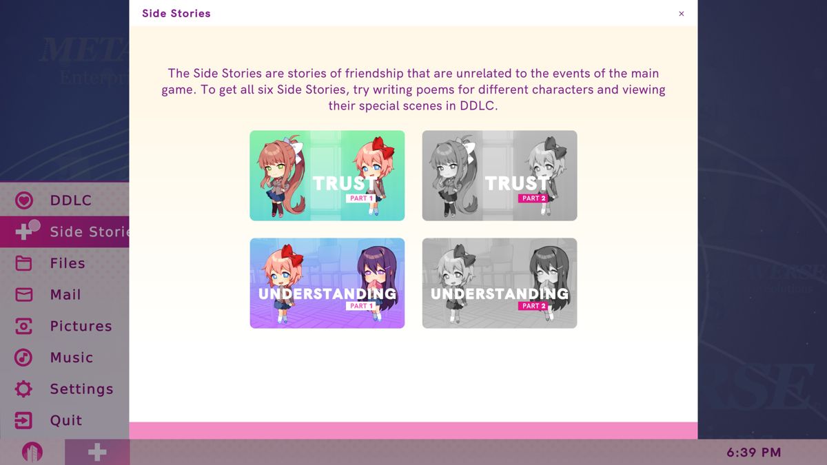 Doki Doki Literature Club Plus screenshot 4 for Playstation 4